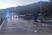 டிரெய்லர் வாகனம் சறுக்கி கவிழ்ந்ததில் ஓட்டுநர் பலி