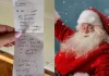 கிறிஸ்துமஸ் தாத்தாவிற்கு தாய் – தந்தை நலனுக்காக கடிதம் எழுதிய 8 வயது சிறுமி