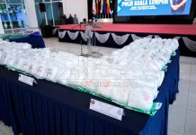 தித்திவங்சாவில் 11.5 மில்லியன் ரிங்கிட் மதிப்புள்ள சியாபு பறிமுதல்