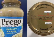 பிரிகோ கார்பனாரா பாஸ்தா சாஸ்கள் சிங்கப்பூர் சந்தையிலிருந்து திரும்பப் பெறப்பட்டன