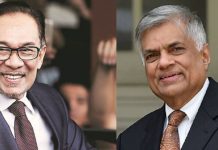 அன்வாருக்கு இலங்கை அதிபர் விக்கிரமசிங்கே வாழ்த்து