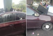 No Parking அச்சுறுத்தல்: பெண்ணின் கார் சேதம்