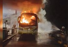 44 பயணிகளுடன் ஜோகூரிலிருந்து கோலாலம்பூருக்குச் சென்று கொண்டிருந்த சுற்றுலா பேருந்தில் தீப்பரவல்