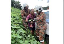 சண்டகனில் பூட்டிய காரில் இருந்து முதியவர் மீட்பு