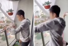 அடுக்குமாடி பிரிவில் இருந்து பாட்டிலை வீசிய 7 பேர் போலீசாரால் கைது