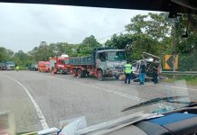 வேன் மற்றும் லோரியை உட்படுத்திய விபத்தில் சிங்கப்பூரியர் ஒருவர் பலி, மற்றொருவர் காயம்