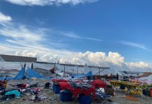 பாடாங் செராயில் கடும் புயல்: 50 ரமலான் பசார் கூடாரங்கள் சேதம்