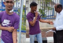 மாணவியிடம் தகாத முறையில் நடந்து கொண்டதாக ஒப்புகொள்ளுமாறு ஆசிரியர் கட்டாயப்படுத்தியதால் தனக்கு தானே காயத்தை ஏற்படுத்திக் கொண்ட மாணவர்