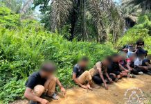 செம்பனை தோட்டத்தில் 6 மணி நேரம் பதுக்கியிருந்த மாட் ரெம்பிட் குழுவை சேர்ந்த 57 பேர் சரண்