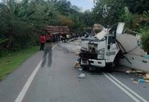 இரு லோரிகள் மோதல்; ஒருவர் பலி- மற்றொருவருக்கு காயம்