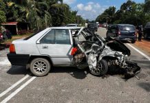 குளுவாங்கில் 4 வாகனங்களை உட்படுத்திய சாலை விபத்தில் ஒருவர் பலி, மூவர் காயம்