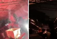 பட்டாசு வெடித்து விளையாடிய 2 பேரை போலீசார் தேடி வருகின்றனர்