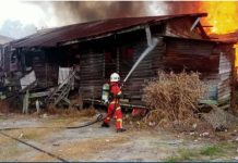 மிரியில் திடீரென ஏற்பட்ட தீப்பரவலில் 15 வீடுகள் சேதம் – இருவர் காயம்