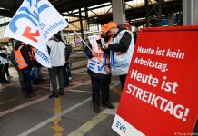 ஜெர்மன் ரயில் சேவை, விமான நிலையங்கள் முடக்கம்