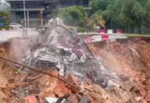 MACA முன் நிலச்சரிவு, 76 பேர் வெளியேற்றப்பட்டனர்