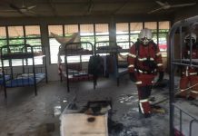 மாணவர் விடுதியின் பகுதியளவு தீயினால் சேதம்