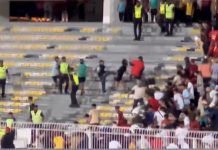 பேராக் ஸ்டேடியத்தில் ரசிகர்களுக்கு இடையே ஏற்பட்ட மோதலில் நால்வர் கைது