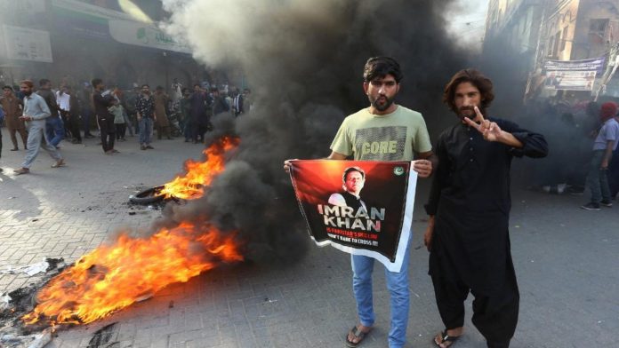pakistan-khan-arrest-protest-hyderabad-may-2023-afp