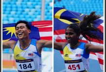 சீ விளையாட்டுப் போட்டி: ஷெரீன், உமர் ஜோடி 400 மீட்டர் ஓட்டத்தில் இரட்டை தங்கம் வென்றனர்