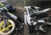 திடீரென பாதை மாறியதால் ஏற்பட்ட விபத்து; 2 பேர் பலி