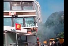 தாமான் துன் டாக்டர் இஸ்மாயிலில் உள்ள மெக்டொனால்ட்டில் தீப்பரவல்