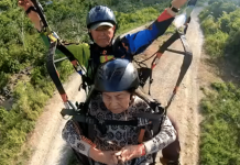 வான்குடை சாகசத்தில் ஈடுபட்டு, இணையத்தை கலக்கும் 87 வயது மூதாட்டி