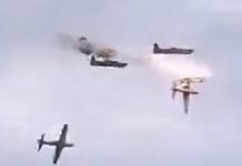 கொலம்பியாவில் பயிற்சியின்போது நேருக்கு நேர் மோதிய ராணுவ விமானங்கள்: விமானி பலி