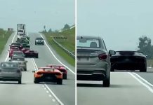 ஆபத்தான முறையில் பயணித்த 5 அதிவேக லம்போர்கினி கார்கள் பறிமுதல்