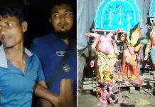 வங்காளதேசத்தில் இந்து மத வழிபாட்டுத்தலம் மீது தாக்குதல் – கடவுள் சிலைகள் அடித்து உடைப்பு