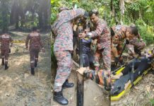 Broga மலையில் இருந்து இறங்கும்போது தவறி விழுந்த பெண் காயம்