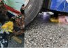 மோட்டார் சைக்கிளில் இருந்து கீழே விழுந்த பெண் பேருந்து அடியில் சிக்கி உயிரிழந்தார்