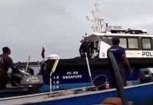 மலேசிய கடல் எல்லைக்குள் ஊடுருவியதாக கூறுவதை சிங்கப்பூர் போலீசார் மறுக்கின்றனர்