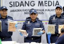 150 கிலோ கஞ்சா கடத்தலை முறியடித்த பெர்லிஸ் சுங்கத்துறை