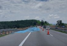 தெமர்லோ அருகே LPT1 இல் நிலச்சரிவு