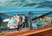 படகு, மீன் பிடி குண்டுகளை செம்போர்னா கடற்பகுதியில் MMEA கைப்பற்றியது