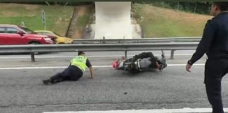 JPJ உறுப்பினர் மீது மோட்டார் சைக்கிளால் மோதிய ஓட்டுநர் கைது