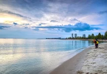 பத்து ஃபெரிங்கி, தஞ்சோங் பூங்கா கடலோர அரிப்பை விசாரிக்கும் நீர்ப்பாசனம், வடிகால் துறை