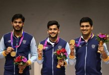 19வது ஆசிய விளையாட்டுப் போட்டி: துப்பாக்கி சுடுதலில் தங்கப் பதக்கங்கள் பெற்ற இந்திய அணி