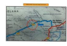 மண்சரிவு காரணமாக குபு காஜா – சும்பிடான் சாலை தற்காலிகமாக மூடப்பட்டது