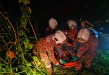 கட்டுப்பாட்டை இழந்து 15 மீட்டர் பள்ளத்தில் விழுந்த கார் – இருவர் காயம்