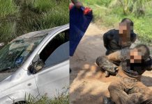 சாலை சோதனையில் இருந்து தப்பிக்க முயன்ற இருவர் கைது