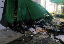 எரிவாயு சிலிண்டர் வெடித்ததில் ஒருவருக்கு தீக்காயம்; 12 மோட்டார் சைக்கிள்கள் சேதமடைந்தன