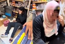 Lelaki bertudung’ ditahan polis, kantoi intai wanita di tandas pasar raya