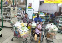 ஒரு காலை இழந்த பாஸ்கரனுக்கு 1000 ரிங்கிட் பற்றுச்சீட்டு.