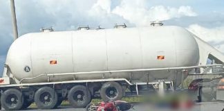 சிமெந்து டிரெய்லர் மீது மோட்டார் சைக்கிள் மோதியதில் மாணவர் அபிஷித் மரணம்