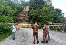 கோலாலம்பூர் தாமான் செராஸ் மாஸ் அடுக்குமாடி குடியிருப்பில் 30 மீட்டர் அளவில் நிலச்சரிவு