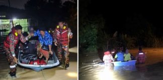 ஜோகூரில் திடீர் வெள்ளம்; 2 குடும்பங்கள் நிவாரண மையங்களுக்கு வெளியேற்றம்