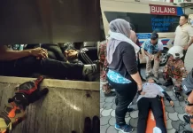 18 individu terperangkap dalam lif hotel, seorang pengsan