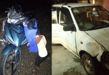 மோட்டார் சைக்கிள் கார் மோதல்; 19 வயது இளைஞர் பலி – சகோதரர் காயம்