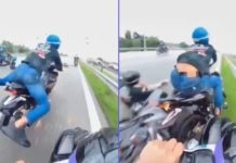 ஆபத்தான முறையில் மோட்டார் சைக்கிள் ஓட்டிய குற்றச்சாட்டில் நால்வர் கைது